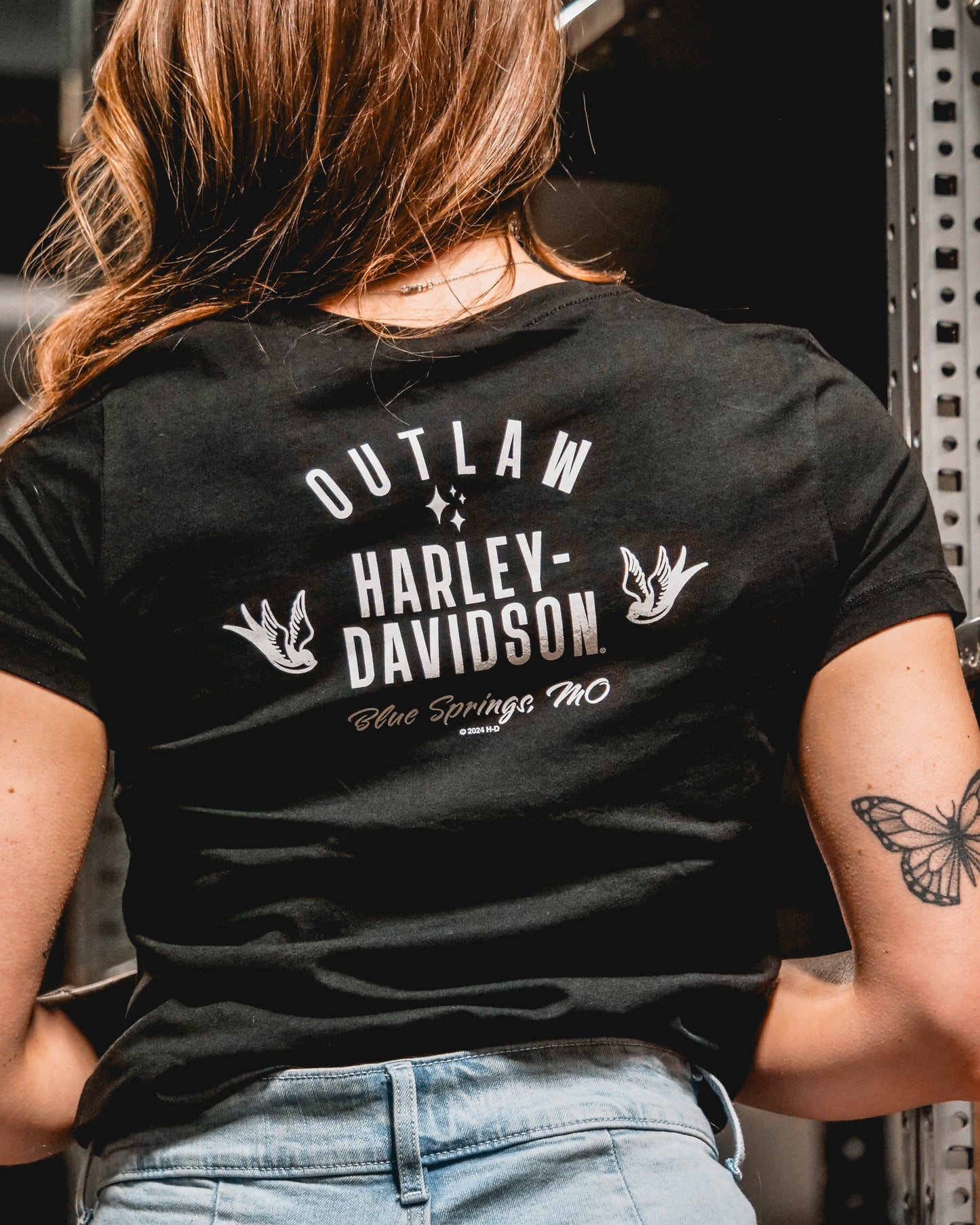 H-D Eagle Bar & Shield Womens T-Shirt