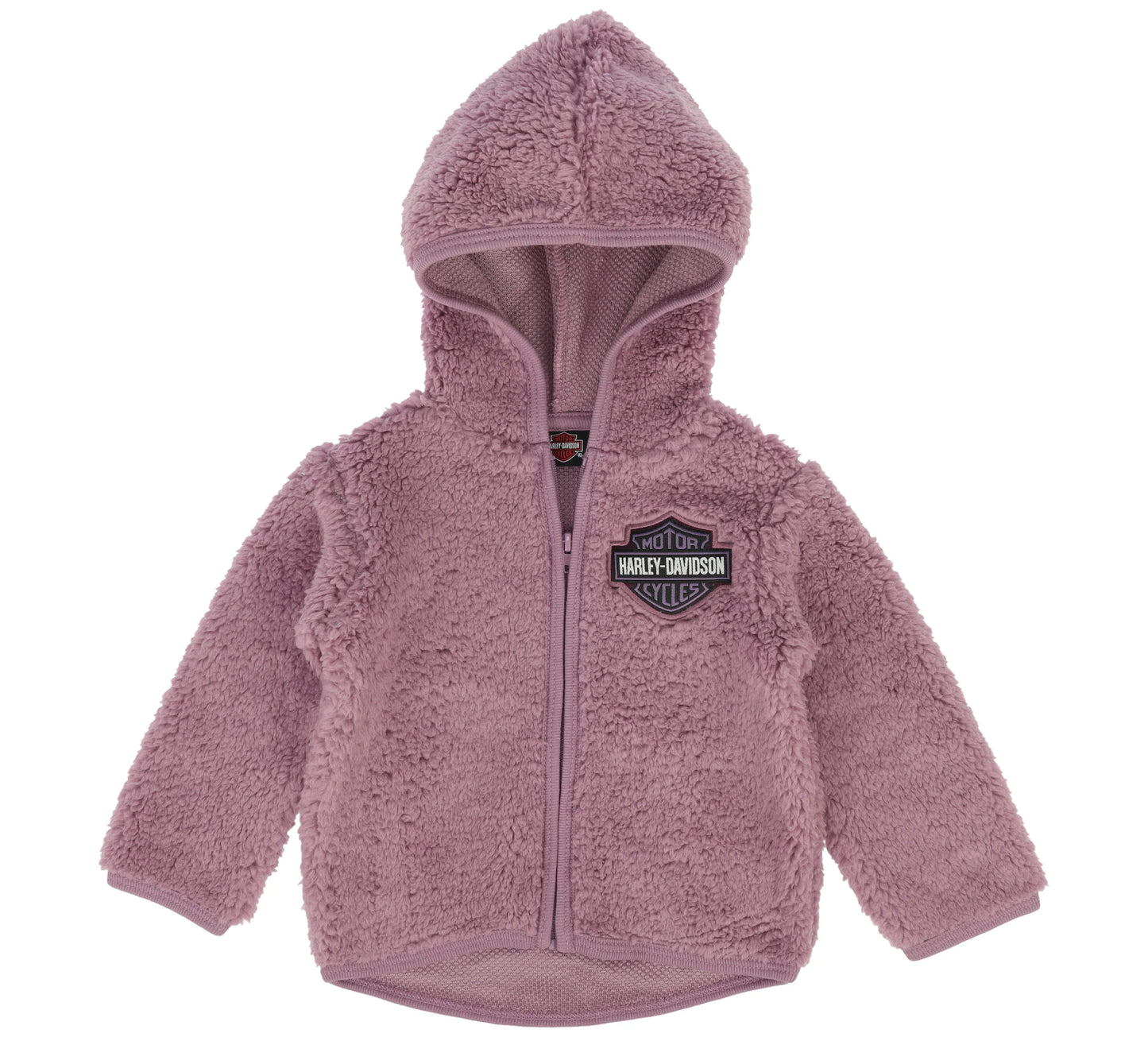 Harley-Davidson® Baby Girls' Hooded Sherpa Jacket