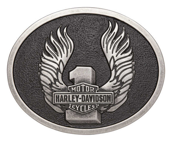 Harley-Davidson® Men's Winged #1 Logo Belt Buckle – Outlaw Harley