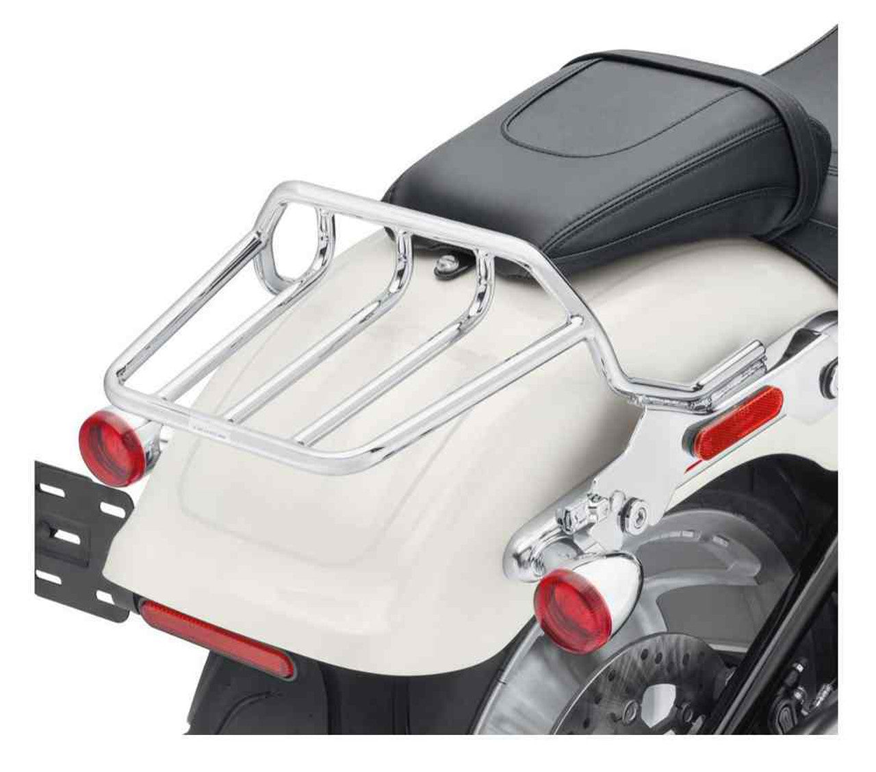 Harley-Davidson® HoldFast Two-Up Luggage Rack - Chrome, Softail Models