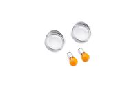 Visor Style Front Turn Signal Trim Rings- Clear Lenses