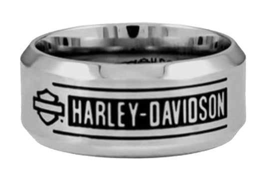 Harley-Davidson® Men's H-D Bar Script Band Ring