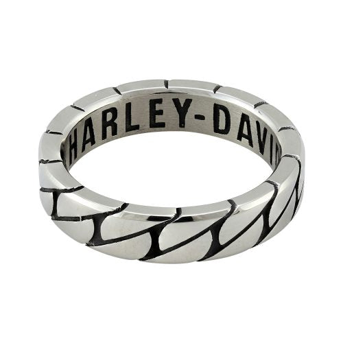 Harley-Davidson® Women's Flat Chain Thin Band Ring