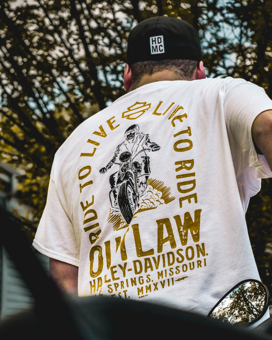 Outlaw Arch T Shirt-White