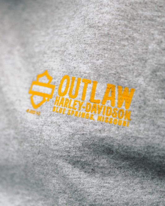 Outlaw Arch T Shirt-Grey
