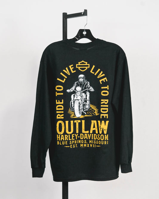 Outlaw Arch Long Sleeve-Black
