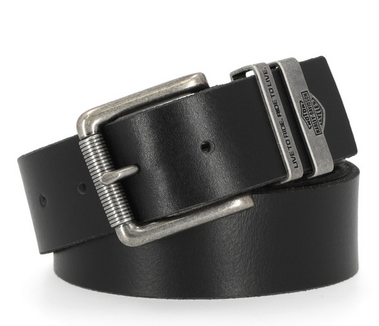 Men's Metal Keeper H-D Logo Belt - Brown
