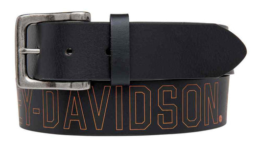 Harley-Davidson® Men's Milwaukee Original Belt, Black Leather Belt