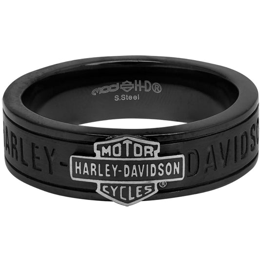 Harley-Davidson® Mens B&S Off-Road Thinner Band Ring
