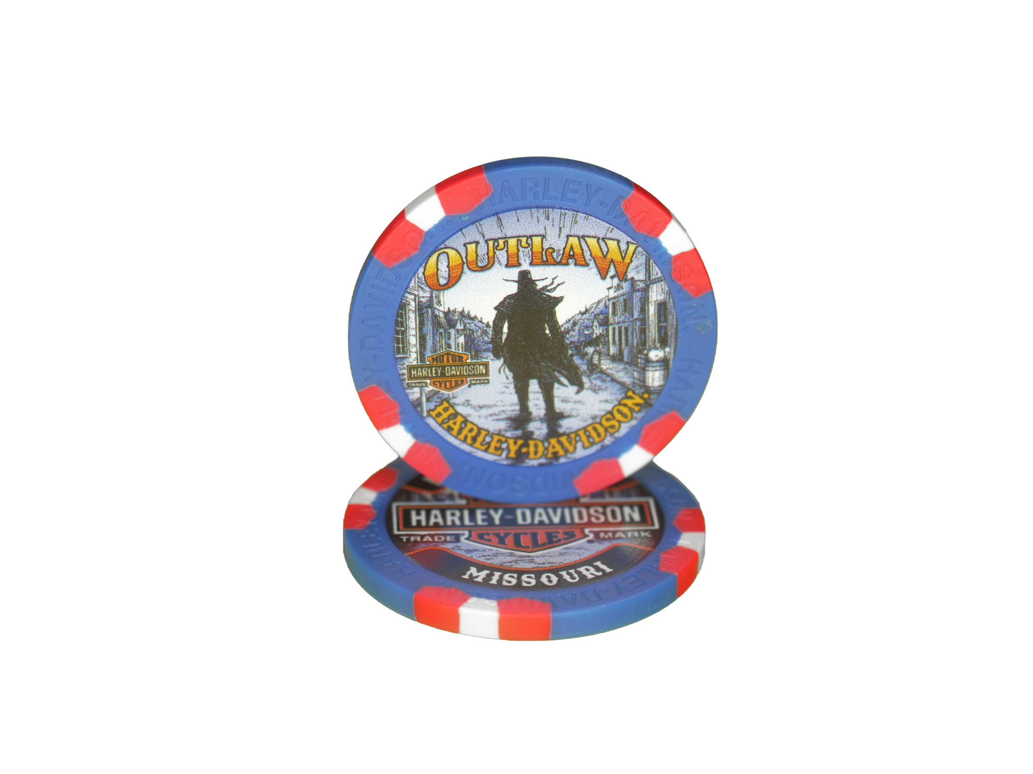Poker Chip Outlaw HarleyDavidson