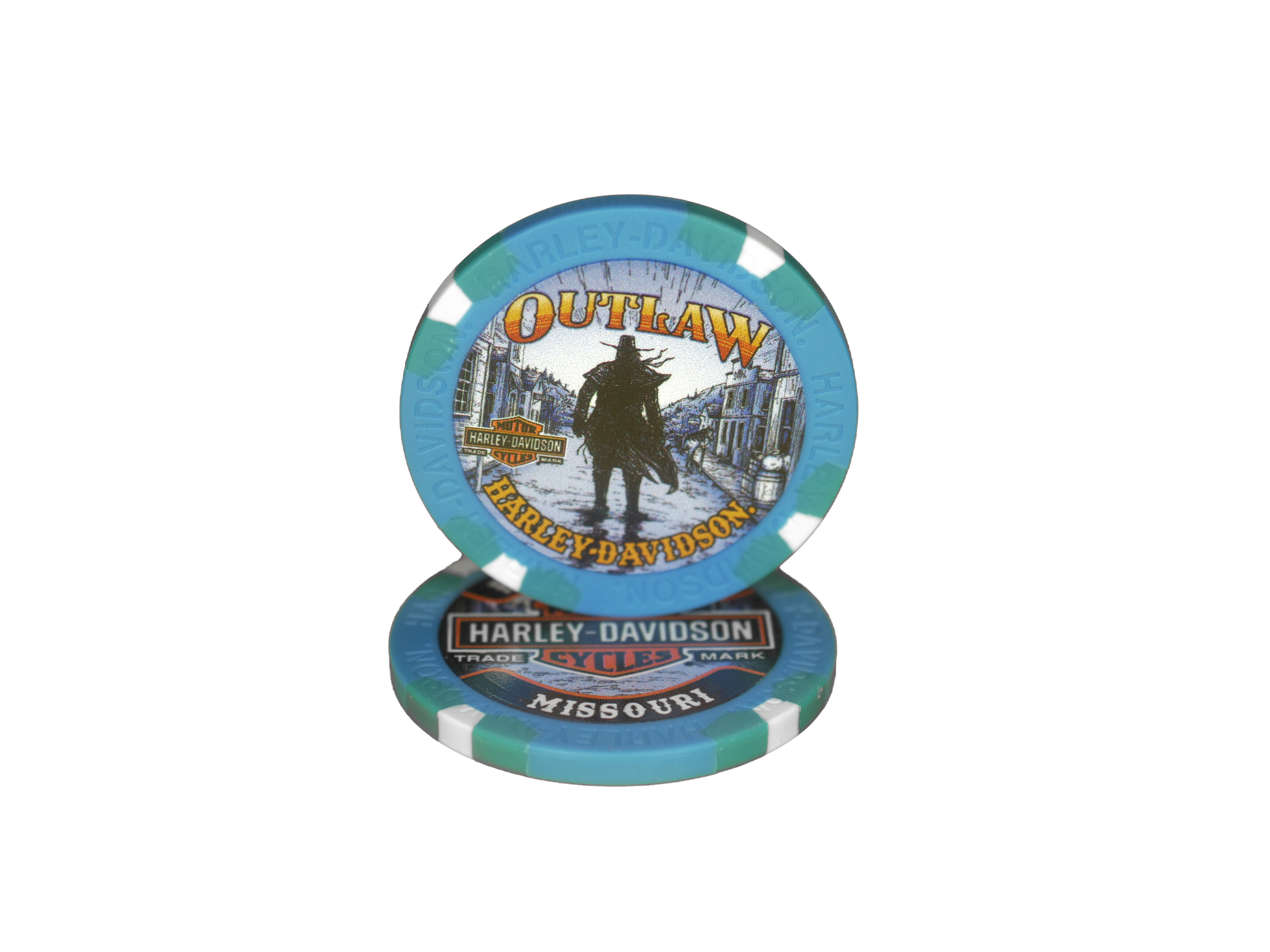 Poker Chip Outlaw HarleyDavidson